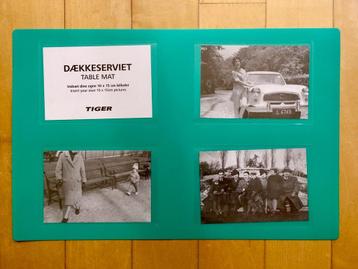 7 Mintgroene foto placemats ook leuk voor tekeningen beschikbaar voor biedingen