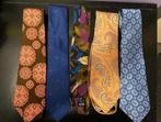 Vintage stropdassen 70's wol en meer, Kleding | Heren, Stropdassen, Met patroon, Ophalen of Verzenden, Zo goed als nieuw