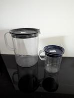 Tupperware melkkannetje en kan, Ophalen of Verzenden, Zo goed als nieuw, Blauw, Beker of Kan