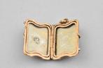 14 karaat Victoriaanse boekvormige onyx medaillon 1792-G, Goud, Goud, Met edelsteen, Gebruikt