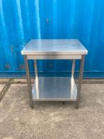 diverse Kleine RVS bijzettafels, Ophalen, Minder dan 55 cm, Metaal of Aluminium, Rond