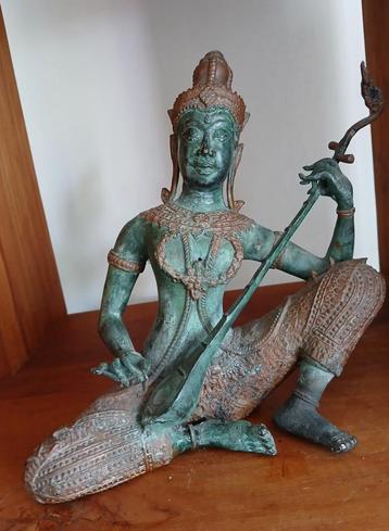 TOPSTUK. Bronzen Thaise Prins Pra Apai  beschikbaar voor biedingen