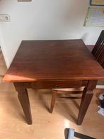 Teakhouten Eettafel met 2 Stoelen, Ophalen, Gebruikt, Tot twee personen, 50 tot 100 cm