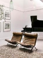Arne Norell Ari Chairs - Set van 2, Huis en Inrichting, Ophalen, Gebruikt, Leer, 75 tot 100 cm