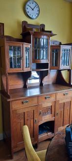 Antieke Eiken Buffetkast Arts & Crafts Stijl, Huis en Inrichting, Kasten | Buffetkasten, Ophalen, Gebruikt, 200 cm of meer, Arts & Crafts