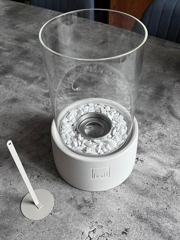 Leeff Stone fire bio-ethanøl tafel sfeerhaard nieuw wit beschikbaar voor biedingen