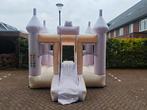Springkussen Pastel Kasteel met glijbaan van JB, Ophalen, JB, Zo goed als nieuw, Nijverheidsweg 24, 5928 LD Venlo, Netherlands