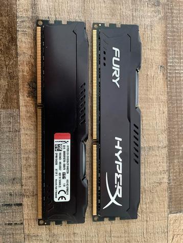 HyperX Fury 16GB (2x8GB) DDR3 1600MHz beschikbaar voor biedingen