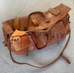 Grote leren weekendtas, Sieraden, Tassen en Uiterlijk, Tassen | Reistassen en Weekendtassen, Ophalen, 40 tot 60 cm, 30 cm of meer