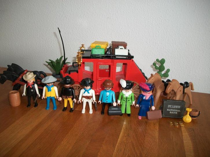 3245 B postkoets / wilde westen / western / vintage, Kinderen en Baby's, Speelgoed | Playmobil, Zo goed als nieuw, Complete set