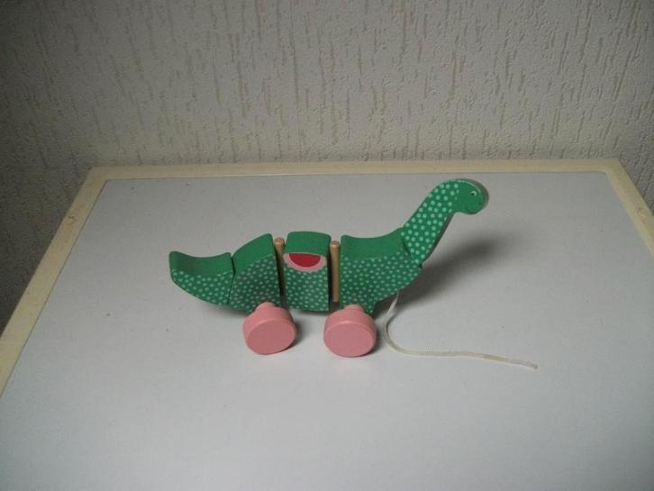 Trek Dinosaurus, Kinderen en Baby's, Speelgoed | Houten speelgoed, Gebruikt, Ophalen of Verzenden