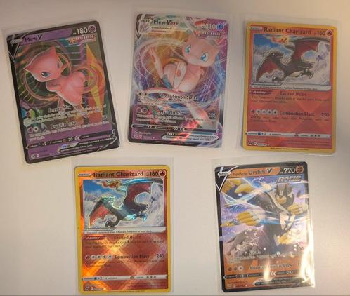 Diversen Pokemon kaarten V, Vmax en Radiant, Hobby en Vrije tijd, Verzamelkaartspellen | Pokémon, Zo goed als nieuw, Ophalen