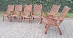 6 Hartman Prestige teak standenstoelen, inklapbaar, Tuin en Terras, Ophalen, Gebruikt