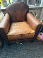 Schaapsleren fauteuil, Ophalen of Verzenden, Zo goed als nieuw, 75 tot 100 cm, 50 tot 75 cm