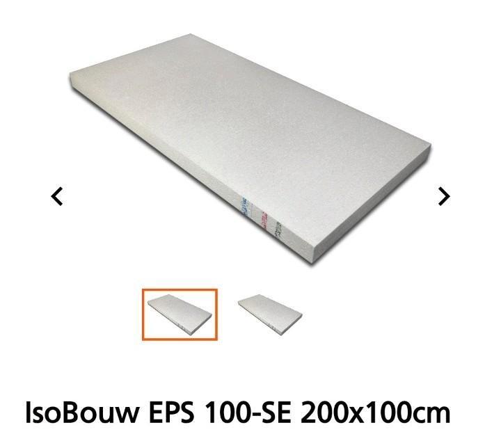 Isobouw EPS 100-SE 200x100 150mm 74m2, Doe-het-zelf en Verbouw, Isolatie en Afdichting, Nieuw, Vloerisolatie, Piepschuim (Tempex)