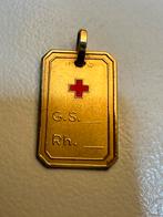 18k Gouden Medische Hanger — Bloedgroep G.S./Rh., Ophalen, Overige voorstellingen, Zo goed als nieuw, Goud