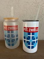 Pec Zwolle bekers tumblers, Verzamelen, Merken en Reclamevoorwerpen, Ophalen of Verzenden, Zo goed als nieuw, Gebruiksvoorwerp