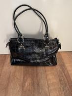 Dames tas leer zwart krokodillenprint, Ophalen of Verzenden, Nieuw, Zwart, Shopper