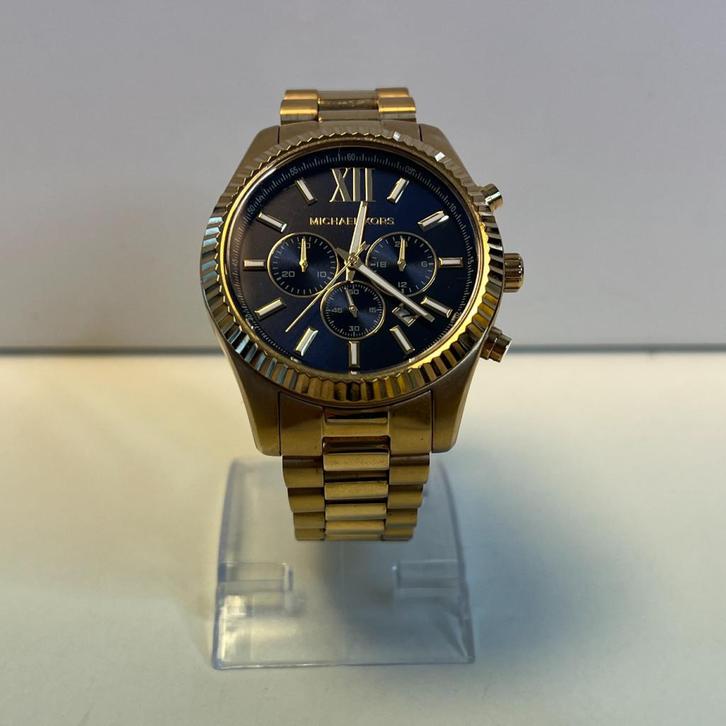 Michael Kors Lexington Heren Horloge Goud | Nette Staat, Sieraden, Tassen en Uiterlijk, Horloges | Heren, Zo goed als nieuw