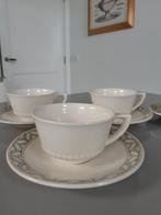 4 theekoppen met schotels Villeroy en Boch Switch, Ophalen of Verzenden, Zo goed als nieuw, Overige stijlen, Kop(pen) en/of Schotel(s)