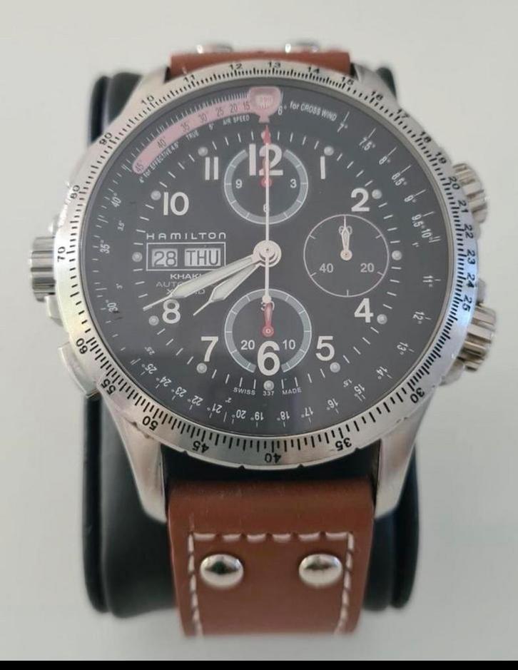 Hamilton KHAKI X-WIND AUTOMATIC CHRONO, Sieraden, Tassen en Uiterlijk, Horloges | Heren, Zo goed als nieuw, Polshorloge, Overige merken