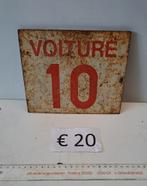 reclame emaille karton blik borden olie blik, Verzamelen, Ophalen of Verzenden, Gebruikt, Reclamebord