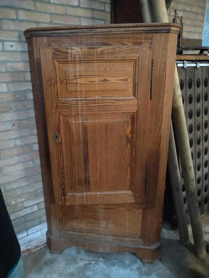 Hoekkast hout, Huis en Inrichting, Kasten | Overige, Gebruikt, Ophalen
