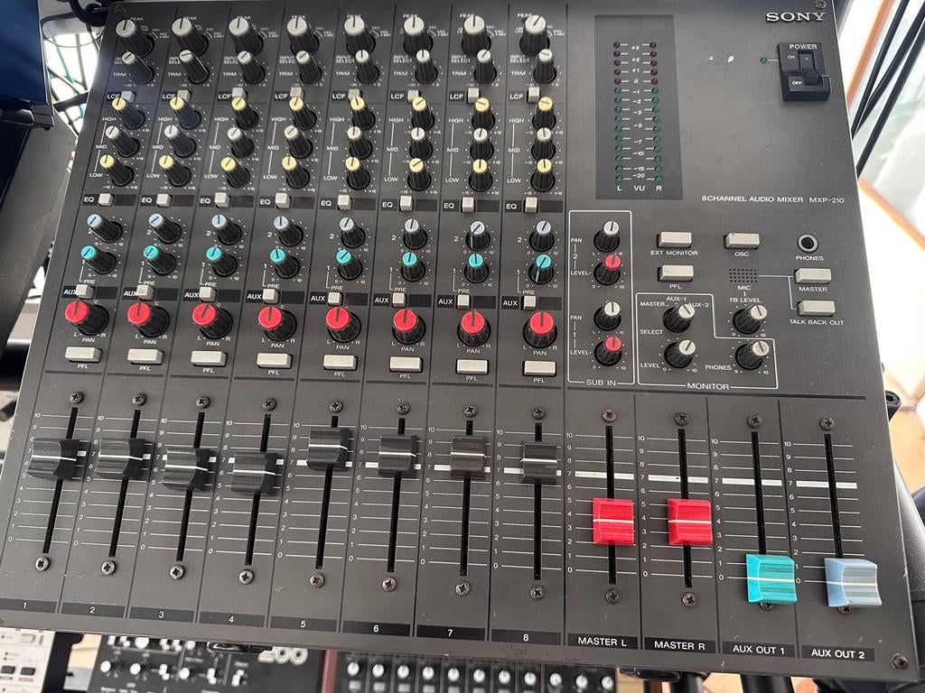 Sony MXP-210 Mengpaneel, Ophalen of Verzenden, Gebruikt, 5 tot 10 kanalen, Microfooningang