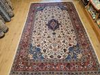 Handgeknoopt perzisch tapijt sarough 318x200, Info@SlatsAntiek.nl, Crème, Gebruikt, Perzisch