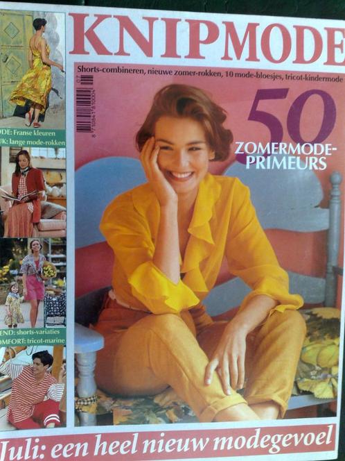 Knipmode juli nr. 7 / 1993, Hobby en Vrije tijd, Kledingpatronen, Vrouw, Knipmode, Verzenden