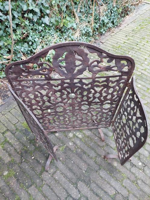 Metalen " Art Deco" stijl open haard scherm., Antiek en Kunst, Antiek | Woonaccessoires, Ophalen