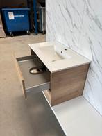 Badkamermeubel 80cm - Craft Oak- keramische wastafel, Huis en Inrichting, Badkamer | Badkamermeubels, Wltradingnl@outlook.com