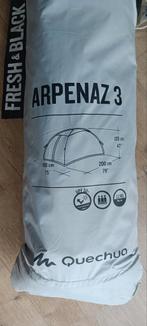 Quechua Arpenaz 3 Fresh & black, Caravans en Kamperen, Tenten, Ophalen of Verzenden, Zo goed als nieuw, Tot en met 3