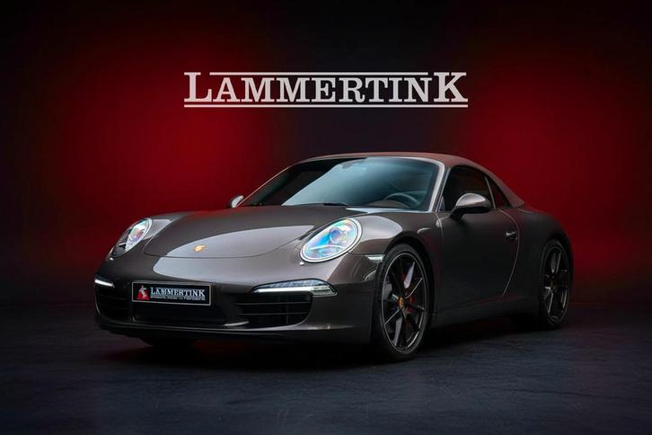 Porsche 911 Cabrio 3.8 Carrera S Anthracite Brown l Sport Ch, Auto's, Porsche, Bedrijf, Te koop, ABS, Airbags, Airconditioning