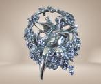 Prachtige ART NOUVEAU zilveren CUPIDO Amor hanger/broche!, Sieraden, Tassen en Uiterlijk, Broches, 4 tot 7 cm, Verzenden, Zo goed als nieuw