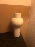 HK living vaas speckled rond wit maat M, Huis en Inrichting, Woonaccessoires | Vazen, Wit, Aardewerk of Porselein, Ophalen of Verzenden