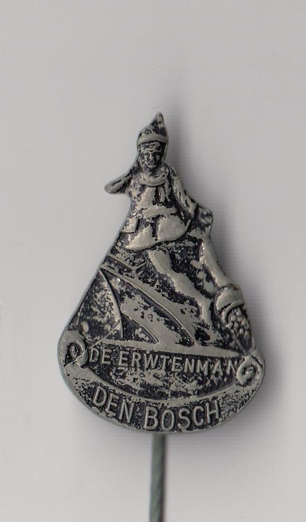 Den Bosch de Erwtenman speldje, Verzamelen, Speldjes, Pins en Buttons, Gebruikt, Speldje of Pin, Overige onderwerpen, Ophalen of Verzenden
