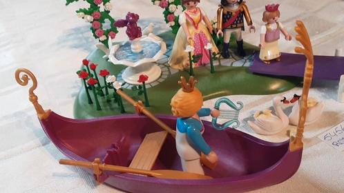 5456 rozentuintje met bootje en fonteintje, Kinderen en Baby's, Speelgoed | Playmobil, Zo goed als nieuw, Complete set, Ophalen of Verzenden