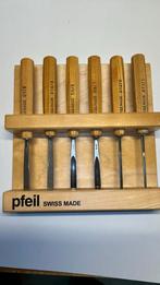 Set pfeil gutsen swiss made incl houder ( guts beitels ), Ophalen of Verzenden