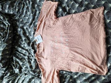 Mooij shirtje zalm tekst one size (L/XL) beschikbaar voor biedingen