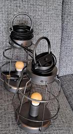 Lampjes industriële look, Huis en Inrichting, Lampen | Tafellampen, Ophalen, Zo goed als nieuw, Minder dan 50 cm