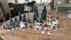 Ornamenten/boompjes kerstdorp, Ophalen of Verzenden, Zo goed als nieuw