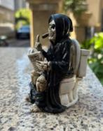 Horror beeldje Skelet op toilet (10cm), Verzamelen, Beelden en Beeldjes, Ophalen of Verzenden, Nieuw