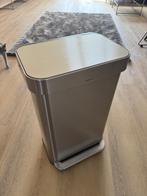 Simplehuman prullenbak 45 liter, Gebruikt, Met pedaal, 50 tot 75 cm, 40 liter of meer