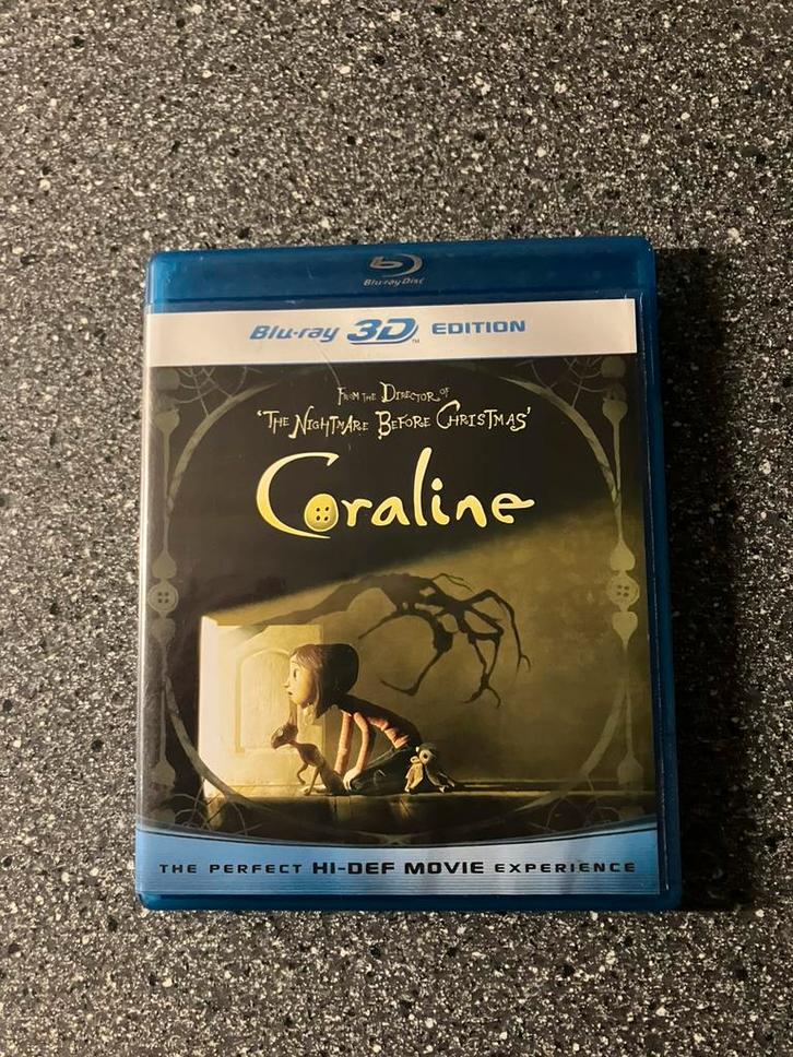 Coraline (2009) Blu-ray 3D, Cd's en Dvd's, Blu-ray, Tekenfilms en Animatie, 3D, Ophalen of Verzenden