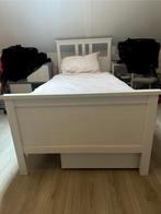 IKEA Hemnes wit 1 persoonsbed 90 x 200 cm, Huis en Inrichting, Slaapkamer | Bedden, 90 cm, Gebruikt, Eenpersoons, Wit