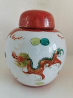 Chinese gemberpot draak phoenix, Ophalen of Verzenden