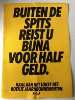 Sticker NS reclame (Nederlandse Spoorwegen), Verzamelen, Verzenden, Zo goed als nieuw