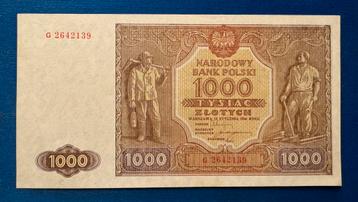 Polen bankbiljet 1.000 zlotych 1946 beschikbaar voor biedingen