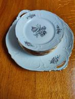 Rosenthal Sanssouci Grey rose gebakstel, Ophalen of Verzenden